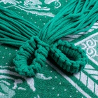 Rede De Dormir Casal Indiana Verde Com Branco