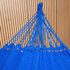 Rede De Dormir Descanso Casal Azul Royal  Gigante Suporta 300