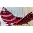 Rede De Dormir Extra Grande Gg Jeans Cor Vinho Sem Babado