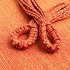 Rede De Dormir Jeans Life Laranja Com Franjas