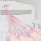 Rede De Dormir Para Berço De Bebê 100% Algodão Rosa