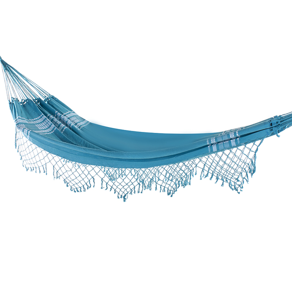 Rede De Dormir Pernambucana Azul Celeste
