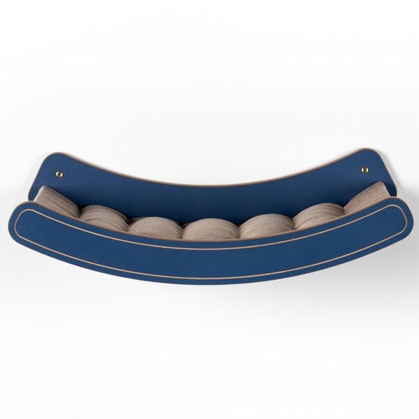 Rede De Parede Para Gatos Estofada Nick 60cm X 30cm X 16cm Az