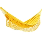 Rede Descanso Dormir Amarelo Casal Reforçada 100% Algodão 300