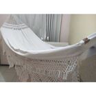 Rede Descanso King Maria Bonita De Luxo Cor Branco C/ Babado