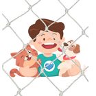 Rede Proteção De Janela Criança Gato Cor Cristal 1,50 X 1,20