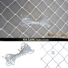 Rede Tela Proteção Crianças Gatos Janelas 1,30 X 1,60 Branca