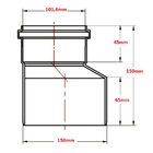Redução Excêntrica Esgoto 150x100mm Krona - Unico