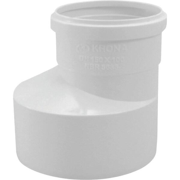 Redução Excêntrica Esgoto Krona 100x75 - Embalagem Com 10 Uni