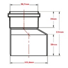 Redução Excêntrica Esgoto Primário Branca - Krona, Tamanho: 1