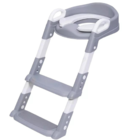 Redutor De Assento Infantil Com Escada Cinza  Para Vaso Sanit