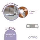 Refil De Chenille Para Mop Flat Cinza Simplo