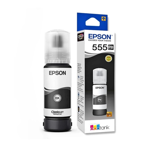 Refil De Tinta Preto Pb Epson 555 T555 L8180 L8160 Fotográfic