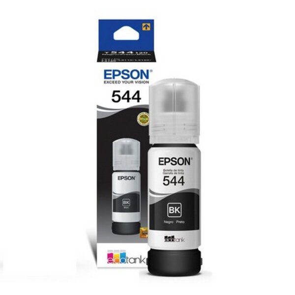 Refil De Tinta T544 Preto  Epson Para L1110 L6110 L3150 L3160