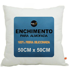 Refil Enchimento Fibra De Silicone Para Almofada 50x50cm