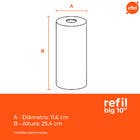 REFIL FILTRO BIG 10" 50 MICRA LAVÁVEL HIDROFILTROS