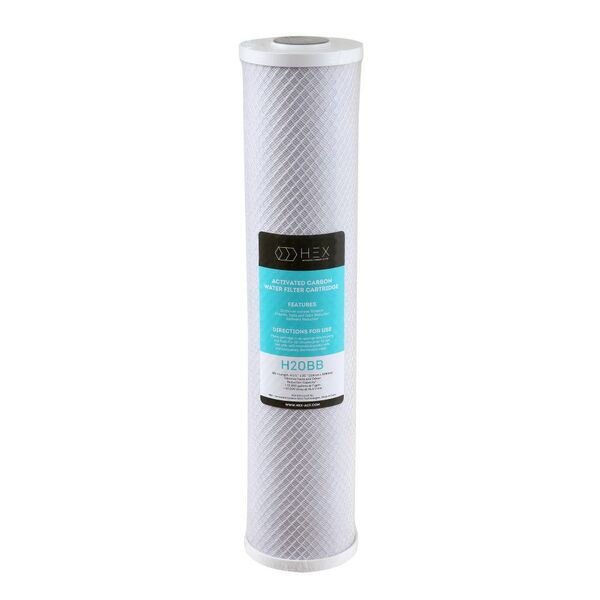 Refil Filtro Carbon Block Big Blue 20" Hex H20bb Carvão Ativa