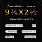 Refil Filtro Carvão Ativado 20 Polegadas X 2 1/2, 2 Peças Azul