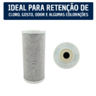 Refil Filtro Carvão Ativado Carbon Block Big Blue 10 X 4 1/2