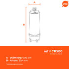 Refil Filtro Cp500 Purificadores Masterfrio Rótulo Azul - 1080