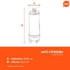 REFIL FILTRO CP500BR CARVÃO ATIVADO PLANETA ÁGUA