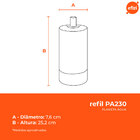 REFIL FILTRO PA230 CARVÃO ATIVADO PLANETA ÁGUA