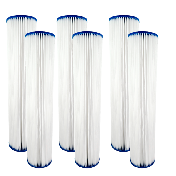 Refil Filtro Plissado Lavável 20 Polegadas X 2 1/2, 8 Peças B
