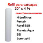 Refil Filtro Polipropileno 20 Polegadas X 4 1/2, 24 Peças Mic