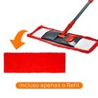Refil Mop Multiuso Microfibra Flat Vermelho