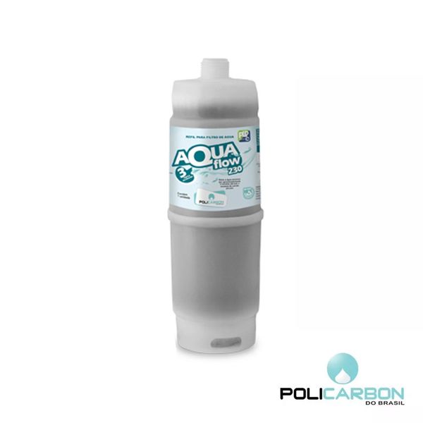 Refil Para Filtro De Água Aquaflow 230 Com Carvão Ativado Pol