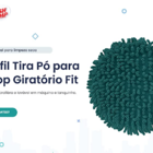 Refil Para Mop Giratório Tira Pó - Flash Limp - Verde Agua