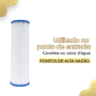 Refil Plissado Lavável 20 Polegadas Big Blue Vazão 6.000 L/h