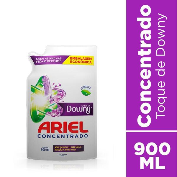 Refil Sabão Líquido Ariel Toque De Downy 900ml