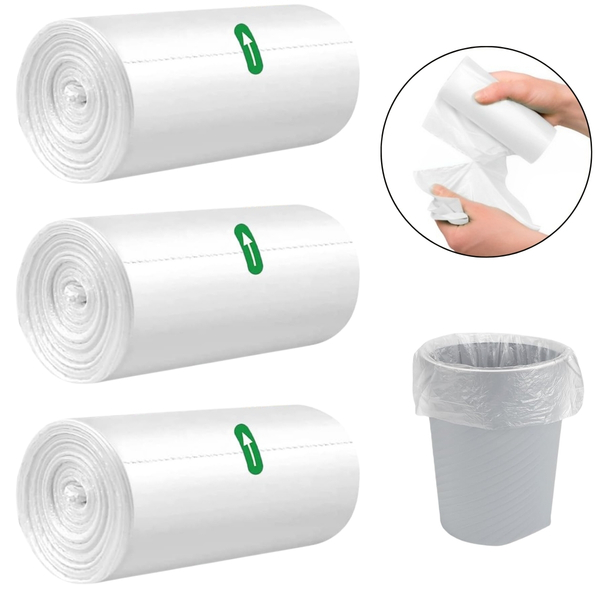 Refil Saco De Lixo Para Lixeira Banheiro 39x50cm Com 70 Sacos