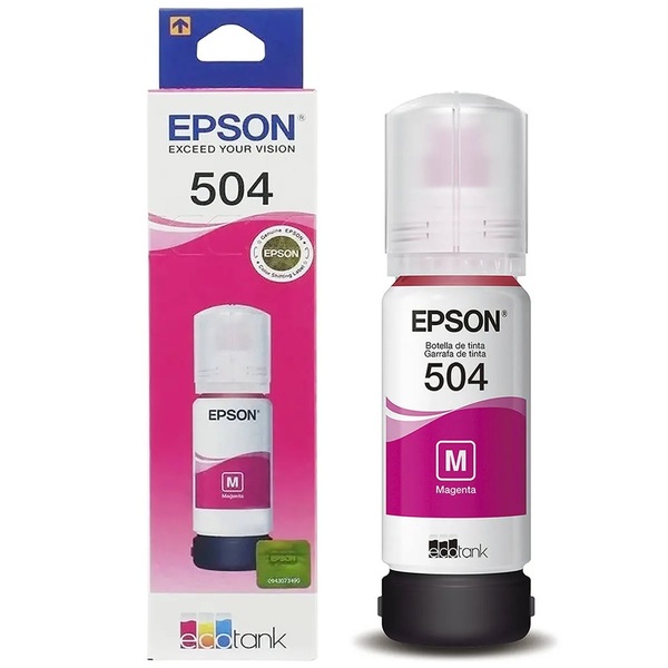 Refil Tinta Epson T504 Original 504 L4150 L4160 L6161 6171 Ma