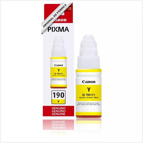 Refil Tinta Impressora Canon G190 Gi190 Amarelo Gi-190 Origin