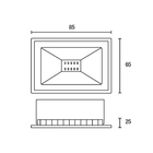 Refletor Blumenau Led Tech Pro 10w Preto Bivolt 6500k Luz Bra