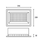 Refletor Blumenau Led Tech Pro 150w Preto Bivolt 6500k Luz Br