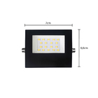 Refletor Com LED 20W Luz Branca 7x2,2x6,6cm Bivolt IP65 Preto Inspire