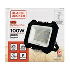 Refletor Com LED Pro 100W Luz Branca Bivolt 2,8x14x17,9cm Black & Decker