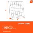 Refletor Com Painel Solar 50w Fortled