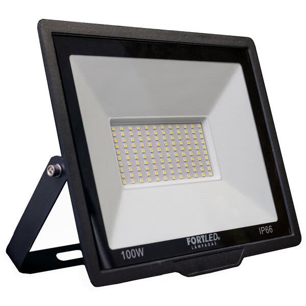Refletores Refletor De Led 100w Luz Branca 110/220v 25.000h Fortled | Leroy Merlin