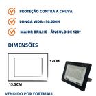 Refletor De Led 100w Luz Branca - Karuner