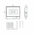 Refletor De Led 20w Rgb Ip65 Taschibra 15030035-02