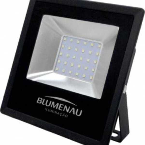 Refletor De Led 30w Slim Ip65 Blumenau 76305000 - Luz Verde