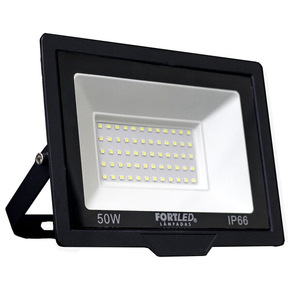 Refletor De Led 50w Luz Branca 110/220v 25.000h Fortled