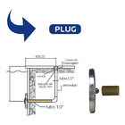 Refletor De Led Azul Para Piscina Em Abs Com 70 Lâmpadas 9w B