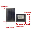 Refletor Energia Solar Placa 40w Sensor Bateria Luminaria
