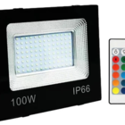 Refletor Holofote Led 100w Cores Rgb C/ Controle Remoto