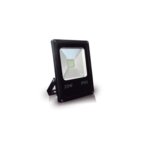 Refletor Holofote Led 20w Bivolt Branco Frio 6500k